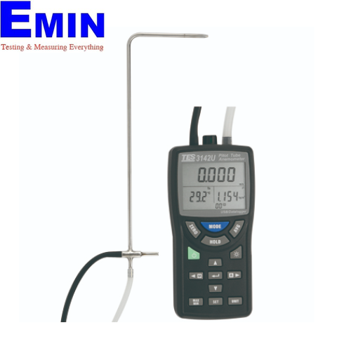 Tes Tes Pitot Tube Anemometer Differential Pressure Manometer