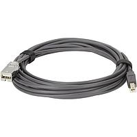 HARTING 09455451960 Cable Assembly USB 2.0 Cable Assembly - IP20 Type B to HIFF Jack Type A (1:1), 0.5m