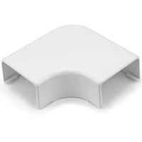 HellermannTyton TSR3W-25-1 Wire Ducting & Raceways Elbow Cover, 1-3/4", 1" Bend Radius, PVC, White, 1/bg