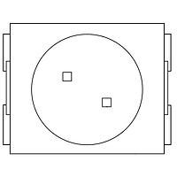 VCC CMD67-21SRC/TR8 Single Color LEDs RED WATER CLEAR
