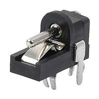 Same Sky (formerly CUI Devices) PJ-030D Jacks 1.3 mm, 2.0 A, Horizontal, Through Hole, Open Frame, Kinked Pins, Dc Power Jack Connector