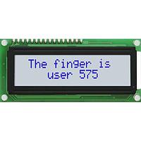 Matrix Orbital MOI-AL162A-WB3SE LCD Character Display Modules White Background Blue Text