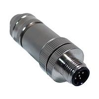 Mueller BU-12ZS35-PG9 M12 Field Wireable Connector M12 5 PIN M ST STL A CD PG9 FW