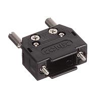 Amphenol CONEC 165X10139X Two Piece Backshell 9P DSUB PLASTIC HOOD STRAIGHT CABLE EXIT