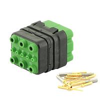 Eaton Souriau-Sunbank 8MQ2M9901PNS Modular Connectors - Push Pull MQuick module, unsealed, with male crimp contacts, delivered with cap