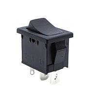 E-Switch R1966ABLKBLKEF Rocker Switches SPST OFF-ON QC 15A