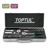 TOPTUL GCAD4004- 40PCS 1/4inch & 3/8inch DR. Socket Set (METRIC & SAE)