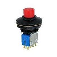 OTTO P4-128122 Auxiliary Actuator Momentary Turret SPDT 3 Term Black