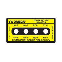 OMEGA 4A-A-140-30 Non-Reversible, Four point Horizontal Temperature Label (170 °F)