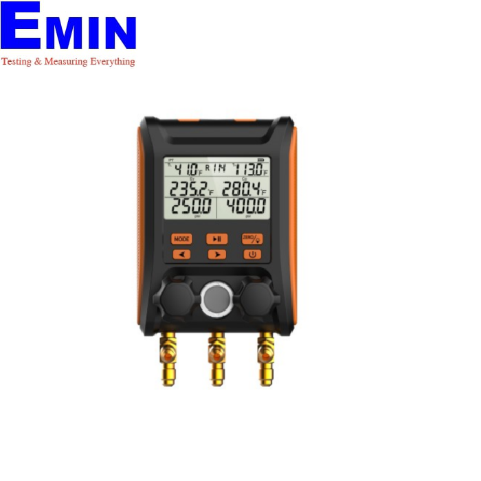 Elitech MS-1000 Intelligent 2 Valves Digital Manifold (0-800psi/-40 ...