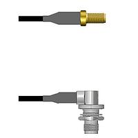 Amphenol Custom Cable Q-2Z0490008006i RF Cable Assemblies SMA-SJ/TNC-RJ RG58 6I