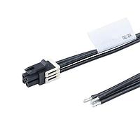 Molex 226263-1042 Discrete Wire Assembly Micro-Fit+ F-to-Pigtail OTS Cbl Asmy DR 150mm lgt Tin Plt 4 Ckts Black