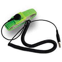 Static Solutions WS-1037 Ohm-Stat™ Metal Expansion Wrist Strap With 10’ Coil Cord