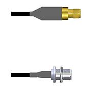 Amphenol Custom Cable Q-70026000M024i RF Cable Assemblies SMA-SJ/N-SJB LMR24 24I