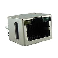 Amphenol Commercial Products RJHSE3P8A Modular Connectors / Ethernet Connectors RJ45 Vertical LEDs Shielded