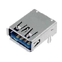 Amphenol Commercial Products GSB311A41EU Micro USB Type AB Connectors USB 3.0 Type A Recpt Reverse Type Blue