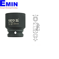 Yato YT-1086 Hexagonal impact socket 3/4" (36mm)
