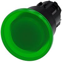SIEMENS A6X30137469 Mushroom ILLUM. MUSHROOM PUSHBUTTON. 40MM. GREEN