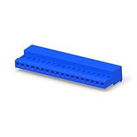 AMP Connectors - TE Connectivity 4-640442-8 Receptacle Assembly 18P MTA100 CONN ASSY WHITE W/BLUE STRIPE