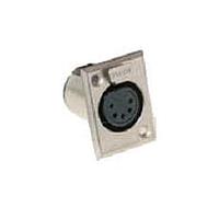 Amphenol Audio AC5FPZ Connectors 5 Pole XLR Female Chassis Mount P Flange Nickel Finish