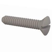 Essentra Components 330440A056 Slotted Countersunk 82 Slotted CSK Screw, #4-40 Thread, 9/16 Lg