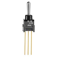 NKK Switches B18AW Toggle Switches (ON)OFF(ON) .394 BAT EXTENDED PC .4VA