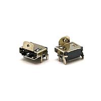 Rego Electronics RG9918-117A10-A2B0 HDMI Connectors Right Angle mounted, SMD 1u Gold plated Flange type, w/poisition peg