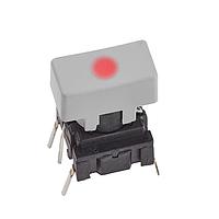 APEM 1R031 Cap Button Grey/ Lens Transparent