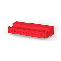 AMP Connectors - TE Connectivity 4-643813-3 Receptacle Housing 13P MTA100 CONN ASSY POL WHT W/RED STRP