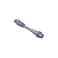 Amphenol LTW MSXS-08PFFJ-SF8B01 Sensor Cables / Actuator Cables M12 Circular Metric Connector, X Code, Metal, 0.5A, 08 pins, Female Connector, Female Contact, Hexagonal, PG9, Screw Thread, Crimp, Receptacle With Cable/Wire, Length 1000mm, IP68 / IP69K