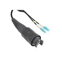 Bulgin PXEB5202C050 Multimode 2 Channel Plug to LC Connector Cable Assembly