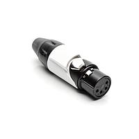 Amphenol Audio AX4FB9M Connectors 4P SOCKET F PLUG BLK W WHT MRK SLEEVE