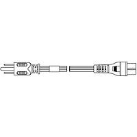 Volex 17036 10 H100 AC Power Cord 18AWG 3C SPT 6FT (1.8m) BLACK