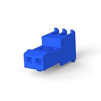 AMP Connectors - TE Connectivity 3-640622-2 Receptacle Housing FEED THRU W/O TAB 2P blue tin 26 AWG