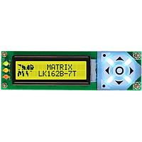 Matrix Orbital LK162B-7T-V-E LCD Character Display Modules 16x2 7key GryTxt Y/G B/G WideVolt ExtTemp