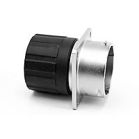 Amphenol SINE Systems RT002028SNHEC Connectors Receptacle, Square Flange, 28 Position, Female, Shell Size 20, and End Cap with Individual Wire Sealing