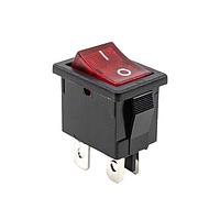 E-Switch R1973BBLKRILFF3 Power Rocker Switch 9A 125VAC DPST Faston
