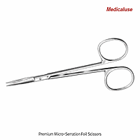 Hammacher HA.HSB018.11 Foil scissors, straight, with serration, 115 mm