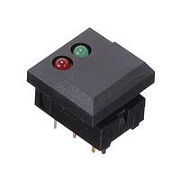 Dailywell SP86N-B2-5-13 Standard Switches BLACK CAP RED/GN LED