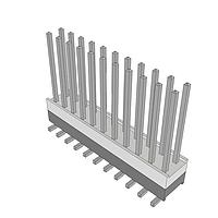 Samtec HW-11-10-T-D-250-SM Headers High Temperature Flexible Board Stacking Header, 0.100" Pitch