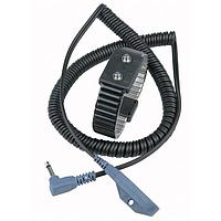 Desco 19858 Adjustable, Metal 4mm male snaps med w/ 6' Coil Cord