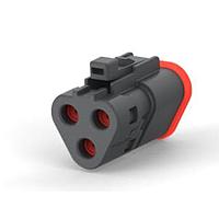 DEUTSCH - TE Connectivity 1-2303816-3 Automotive Connectors DT06-3S-TN32, PLG, 3P, BLK, N, SNAPCAP