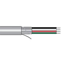 Alpha Wire 6300/8 SL002 Multi-Conductor Cables 24 AWG, Conductor Communication Cable, Shielded, 500 ft  - Slate