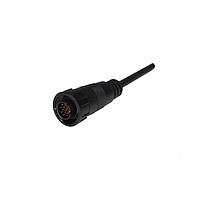 Amphenol LTW CDU-14AFMM-LL7A01 Sensor Cables / Actuator Cables Ceres, Middle Size, Plastic, 5A+2A, 14 pins, Female Connector, Male Contact, Straight, 2 Points Lock, Overmolded, Length 1000mm, IP67
