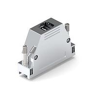 Wurth Elektronik 61803725311 Two Piece Backshell WR-DSUB RND 37P 2PC SHLD Mat Scrws 4-40