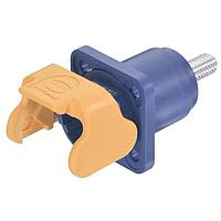 HARTING 09930011328 Housings Han S 120 Bulkhead Mount blue M18 w/ male contact M6 (w/ unlocking protection)