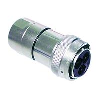 Amphenol SINE Systems RTHP6203PNH-16S2 Connectors Plug, 3 Position, Male, Shell Size 20, Radsok  High Amperage Technology, with Shielded Cord Grip, Range 13.5 14.0 mm