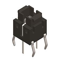 Diptronics TLL-61BG-S-V-B Tactile Switches Through Hole 6.1*6.1 (LED Color)