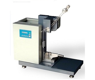 Laboratory equipment used for evaluating color change and material appearance after physical testing