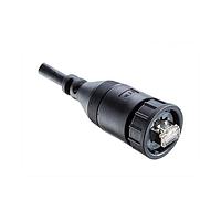 Amphenol LTW RDP-5SAMMM-SLM7B05 Cat 5e RJ, Large Size, Plastic, 1.5A, Cat 5e, Straight, Screw Thread, Overmolded, Length 5000mm, IP67 Mated